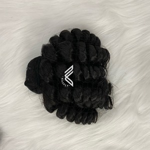 Bouncy Curls Human Hair Weaving Double Weft to Make <b>Wigs</b> for Women, Bouncy Curls Human Hair Bundles - Product Image 2