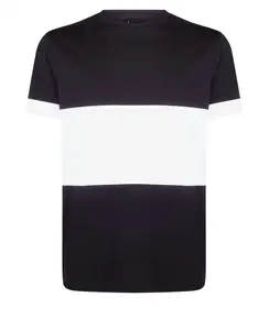 Yeni yüksek kalite ucuz özel kısa kollu Longline uzun boylu T-shirt toptan pamuk düz boş erkekler nefes T-shirt