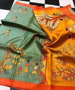 Festival Wear Silk Saree From Surat Garment - Product Image 5