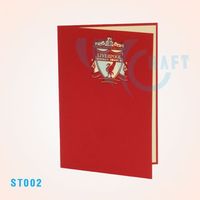 Carte pop-up de stade célèbre, 100% papier fait main, design croisé, souvenir du Vietnam