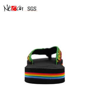 Infradito con zeppa in tessuto da donna in stile Casual estivo Nicecin - Product Image 4