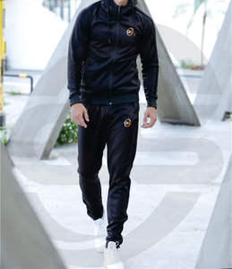 Ensemble de sport de fitness pour hommes personnalisé Active Bottoms Jogging Survêtement avec veste de sport d'équipe - Product Image 3