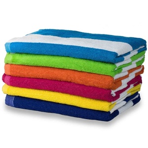 Ready Stock Custom Logo Print 100% Organic Cotton Gots Certificate Sublimation Recycle Hot Selling Customized Terry <b>Beach</b> <b>Towels</b> - Product Image 5