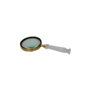 Loupe Vintage à cadre métallique en Aluminium avec une loupe en laiton de bonne qualité au Design de finition Antique - Product Image 6