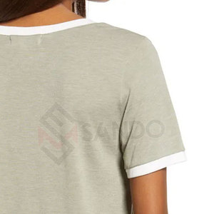 T-shirt décontracté imprimé pour femme, coupe oversize, manches courtes, en toile tricotée écologique et respirante, idéal pour l'été - Product Image 2
