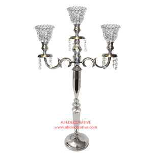 Wedding Centerpieces <b>Black</b> Powder Coated <b>Candelabra</b> 5 Arm for Sale wedding Centerpiece Floor Standing Handmade <b>Candelabra</b> - Product Image 6