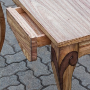 Mesa Consola Toge de Madera Maciza Premium, Madera Natural Antigua de Mindi, Muebles de Salón Modernos, Mesa Consola para Entrada - Product Image 3