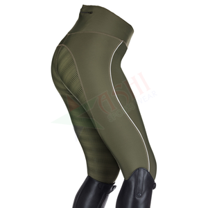 Leggings de equitación personalizados con agarre completo para mujer, unisex, antideslizantes, de secado rápido, transpirables, tallas grandes, al por mayor - Product Image 5