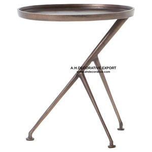 Table basse en aluminium doré en forme de branche d'arbre avec plateau en métal, personnalisable, meubles de salon - Product Image 4