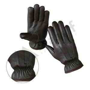 Guantes de vestir de cuero auténtico de alta calidad para hombre, guantes de invierno para conducir, cómodos y suaves para uso diario, esquí, trabajo diario - Product Image 5