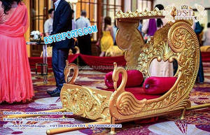 นกยูงสีทองสไตล์เจ้าสาว Doli/palki,สไตล์ฮินดูสำหรับงานแต่งงาน - Product Image 2