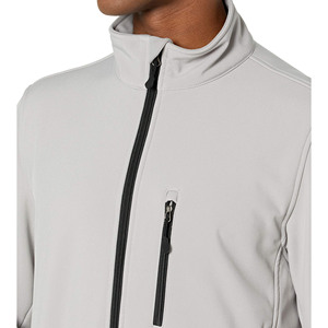 Chaqueta de invierno Softshell para hombre de alta calidad para deportes al aire libre transpirable con cuello levantado para escalada en roca Camping frontal - Product Image 3