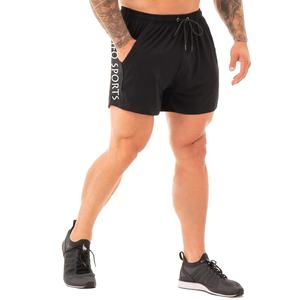 Men's Colorful Custom Logo Print Polyester Beach Shorts Versatile Knitted Jersey Anti-Wrinkle Black <b>Drawstring</b> for Casual - Product Image 1