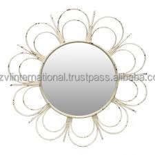 <b>Gold</b> Powder Coated Iron Wire Wall <b>Mirror</b> Elegant Home Decorative Item - Product Image 4