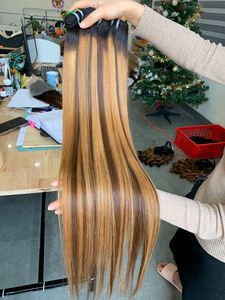 Extensions de cheveux vietnamiennes lisses comme des baguettes, super double drawn, couleur piano - Product Image 2