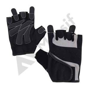 Gants de cyclisme unisexes en cuir véritable, demi-doigts, respirants, antidérapants, doux et confortables, style avec motif de ceinture, les plus vendus - Product Image 6