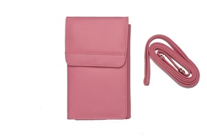 Adorable portefeuille RFID long en cuir rose pour femme/femme - Product Image 2