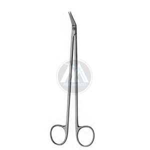 Tijeras de arteriotomía Cooley, hoja de 1/2 pulgadas en ángulo de 30 grados, juego de instrumentos manuales de 7-1/4 pulgadas, esencial para procedimientos quirúrgicos - Product Image 1