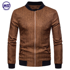 Fashion Linen Casual <b>Jacket</b> Men Autumn Winter Zipper Varsity <b>Jacket</b> Slim <b>Jackets</b> - Product Image 3
