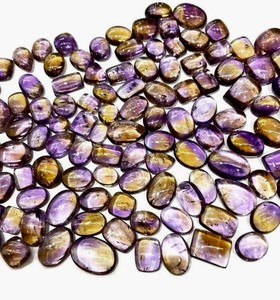 Pierre précieuse d'améthyste naturelle en vrac, cabochon pour la fabrication de bijoux, pendentif, bague - Product Image 1