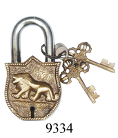 Antique Camel Design Solid Brass Padlock Door and Household Use Lock Steel and Aluminum Material