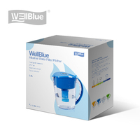Mesin Ionizer 3.5L Baru, Pitcher Air Alkali Portabel dengan Filter Karbon Aktif dan Indikator pH untuk Penggunaan Rumah Tangga dan Luar Ruangan