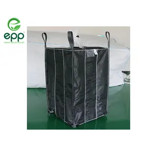 Top supplier in Vietnam for coal Q bulk bag Super sacks 100% virgin PP 35"L x 35"W x 43"H sand bulka baffle bag for fertilizer