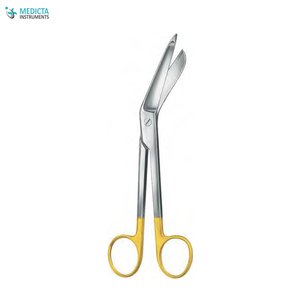 Tijera de vendaje TC Lister, 18,5 cm, tijeras insertadas de carburo de tungsteno ortopédico - Product Image 3