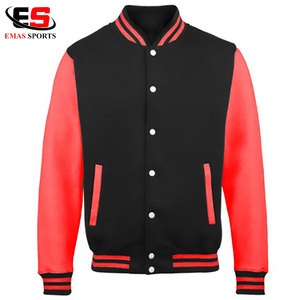 Chaquetas universitarias a rayas para hombres y mujeres: cuello de punto, puños y pretina - Product Image 5