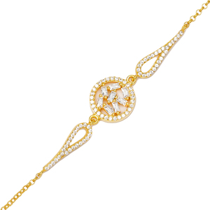 Bracelet en argent Sterling 925 pour femmes, grand zircon, breloque, Baguette, bijoux fait à la main, turc - Product Image 3