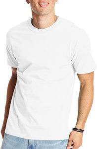 Camiseta de manga corta de peso pesado para hombre, camisetas unisex negras en blanco, precio al por mayor - Product Image 6