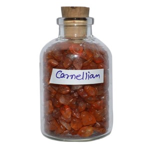 Wholesaler of Carnelian <b>Chips</b> Gemstone Bottle : Carnelian <b>Chips</b> Gemstone Bottle for Sale Semiprecious Stone Craft India - Product Image 1