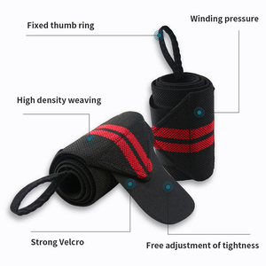 Top Quality High Wristband Elastic Thumb Support <b>Wrist</b> <b>Band</b> Wraps Misha Sports & Fitness PK Customized Logo Design 5 Pairs - Product Image 4