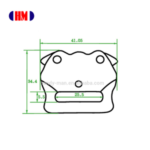 Harnais de poids léger en aluminium 25g, à dégagement rapide, petite boucle de 25mm - Product Image 4