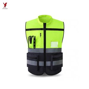 Outdoor Working Wear Light Weight Washable New Design Customized Logo Printing High Quality Safety Vest - Product Image 3