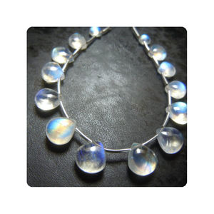 Cuentas de piedras preciosas de piedra lunar en forma de corazón de calidad superior, proveedor superior de piedras preciosas de la India para la fabricación de joyas - Product Image 2