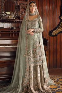 KURTA — robe de mariée avec Lehenga, avec des perles en verre de cristal toutes les couleurs, mariage, 2021 - Product Image 2