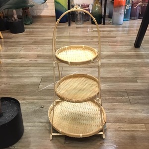 Ratán redondo para frutas y verduras, artesanías hechas a mano de Vietnam, 99 DATOS dorados - Product Image 2