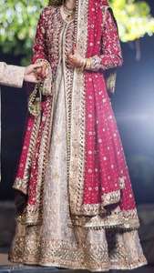 Atiya libas สวยอินเดีย/ปากีสถาน acetate lehenga & choli กับการเย็บปักถักร้อย dozarzi สำหรับงานแต่งงาน-2019 - Product Image 2