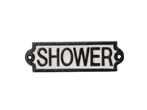 Letrero de Pared General de Hierro Fundido Pintado de Blanco, Letrero para Baño a Precio Económico, Placa de Metal de Forma Ovalada, Otros Productos de Decoración para el Hogar - Product Image 5