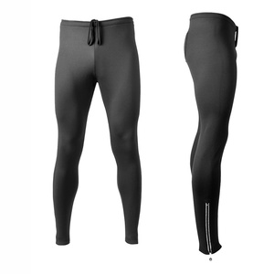 Leggings de sport sans couture élastiques de haute qualité, personnalisés avec un logo, pour hommes, durables, respirants, en spandex/polyester, pour l'entraînement physique et le yoga - Product Image 2