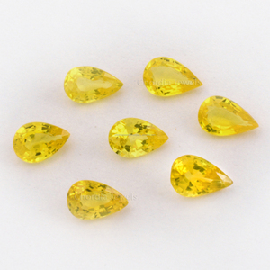 Trực Tiếp Bán Buôn Tự Nhiên Vàng Sapphire Đá 7x5mm-8x6mm Tùy Chỉnh Kích Thước Sapphire Lê Cắt Đá Quý Số Lượng Lớn Tại Giảm Giá Giá - Product Image 2