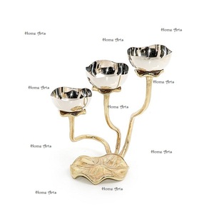 Bestest Quality Aluminium Decorative Bowl With Iron Stand Trending Design Party Events Use Dessert Bowl In Bulk - Product Image 4