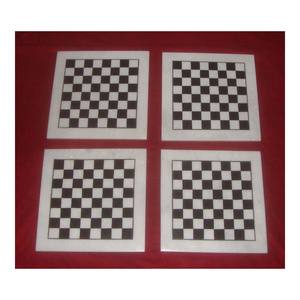 Ajedrez de mármol blanco cuadrado, venta al por mayor - Product Image 1