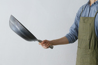 Poêle en titane Hanako, wok marteau à la main, avec poignée en titane, 30cm, livraison gratuite, japon, h-30