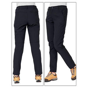 Pantalon de travail décontracté en coton pour hommes, style toile multi-poches - Product Image 1