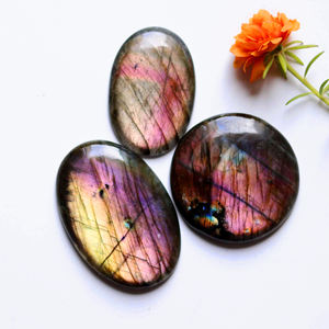 <b>Small</b> <b>Mouse</b> Flat Back Cabochon Magical White Labradorite & Druzy Bracelet Lepidolite Cabochon Quartz Pendant Rutilated Cabochon - Product Image 5