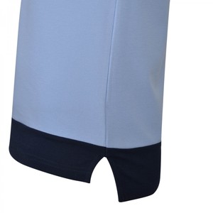 Camiseta de Manga Corta para Hombre, 100% Algodón, Corte Ajustado, Cuello Alto, Color Sólido, Transpirable, Informal, con Logotipo Personalizado, Talla Grande - Product Image 4