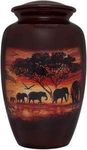 Urna Funeraria de Latón Estilo Bandera Americana para Adultos de Brassworld India - Product Image 6