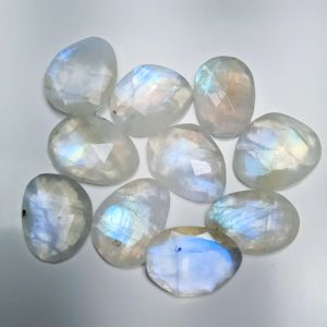 Rainbow Moonstoneขายส่งRosecutอัญมณีธรรมชาติสำหรับเครื่องประดับทำ - Product Image 2